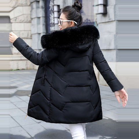 Warm Winter Coat Hooded Women Outerwear