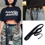 Plastic Buckle Harajuku Solid Color Long Belts ceinture femme