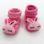 Excellent Quality Baby Girl Foot Socks Funny Happy Socks Newborn Rubber Anti Slip Socks