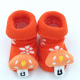 Excellent Quality Baby Girl Foot Socks Funny Happy Socks Newborn Rubber Anti Slip Socks